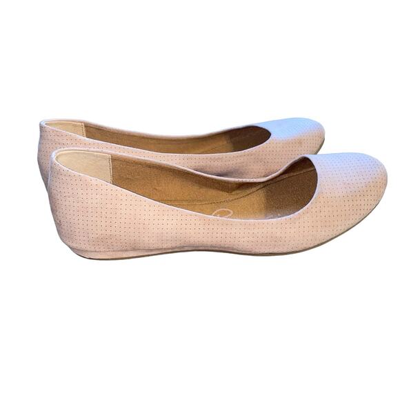 American Rag Aellie Perforated Fabric Ballet Flat slip on shoes pink size 11 - Picture 8 of 9